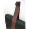 Black Pebbled Leather - Wall Mounted Headboard or Backrest Cushion with Straps product 4